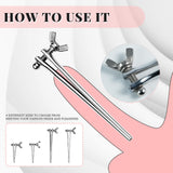 Stainless Steel Urethral Sounds Dilators with Adjustable Screw Hollow Adult Sex Toys - Catheters & Sound Penis Plug Sounding Rod