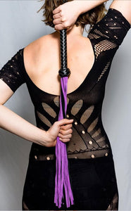 BDSM Leather Whip Sex Toy | Fetish Adult Sex Toy Purple Flogger for Couples