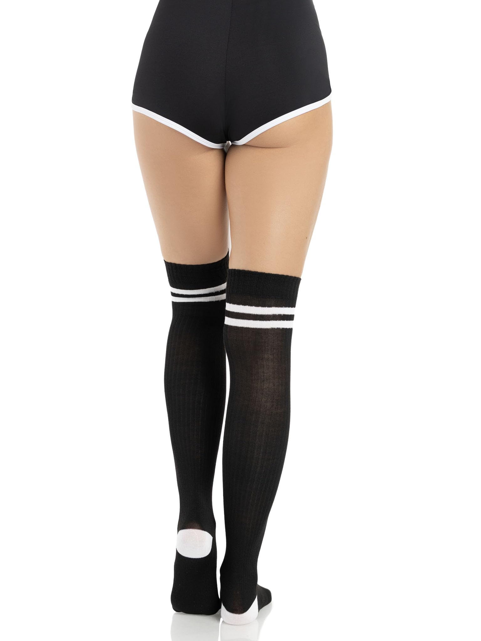 Ribbed Athletic Thigh Highs O/