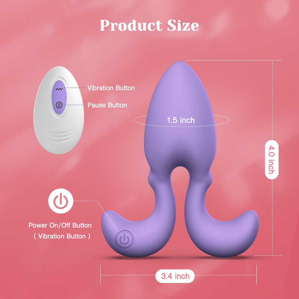 Tracy'S Dog Vibrating Butt Plug With Remote Control, Anal Vibrator For Women Men And Couples, Adult Sex Toys For G Spot Anal Sti