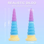7.7 Inch Realistic Beginner Anal Dildo,Butt Plug with Strong Suction Cup for Hands-Free Play, Liquid Silicone Anal Beads Prostat