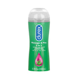 Lubricant, Durex Massage Gel & Personal Lubricant, Durex Massage & Play 2 in 1 Lubricant, 6.76 oz., Soothing Touch with Aloe Ver