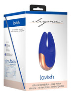 Shots Toys Elegance Dual Motor Clitoral Stimulator Lavish, Blue