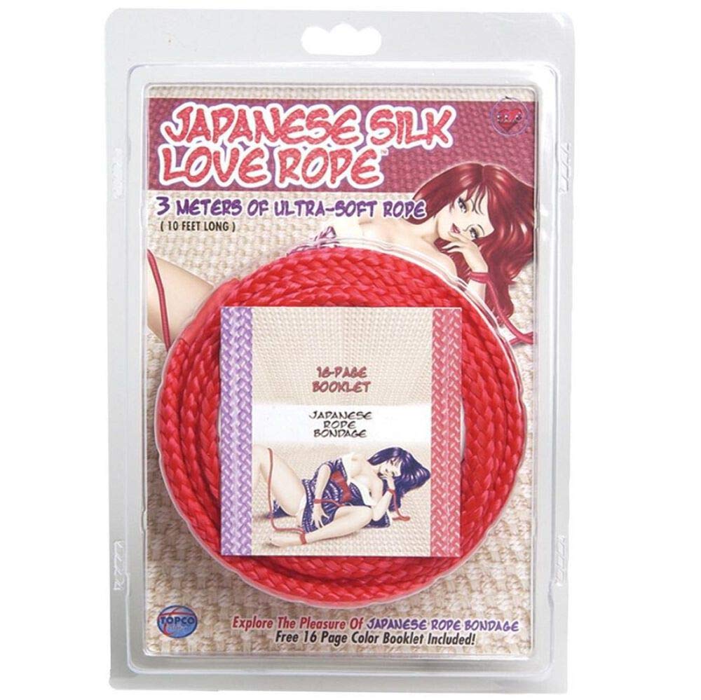 Topco Sales Japanese Silk Love Rope 10 Ft - Red