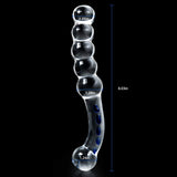 T-Explorer Crystal Glass Dildo Penis Anal Beads Butt Plug Masturbation Personal Massager G-Spot Stimulation Adult Sex Toy For Women