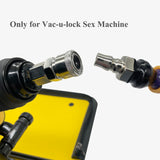 TenFruit Vac-u-Lock to Double Vac-u-Lock Adapter with Flexible Rods Sex Machine Attachment Double Penetration for Vac-u-Lock Dil
