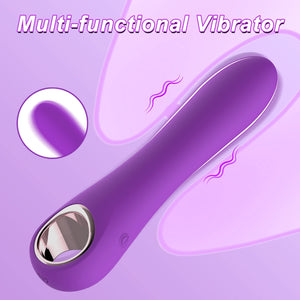 G Spot Bullet Vibrators for Women, Tuitionua Rose Vibrator with 10 Vibrations, Silicone Dildo Clitoris Vagina Anal Vibrating Mac