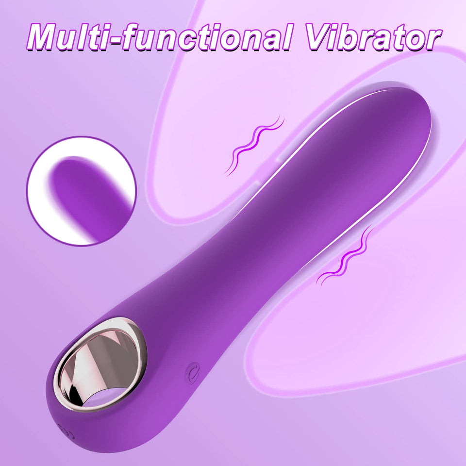 G Spot Bullet Vibrators for Women, Tuitionua Rose Vibrator with 10 Vibrations, Silicone Dildo Clitoris Vagina Anal Vibrating Mac