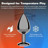 Anal Plug Beginner Set - 4 PCS Jewel Butt Plugs Sex Toy Anal Training Kit- Guncolor G Spot Anal Sex Adult Toy for Beginner Adult