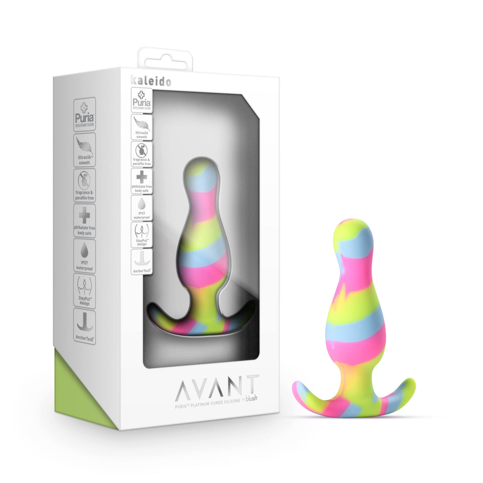 Blush Avant Kaleido Anal Plug  Tapered Head for Easy Insertion  Platinum cured Puria Silicone  Ultrasilk Smooth  Anchortech 