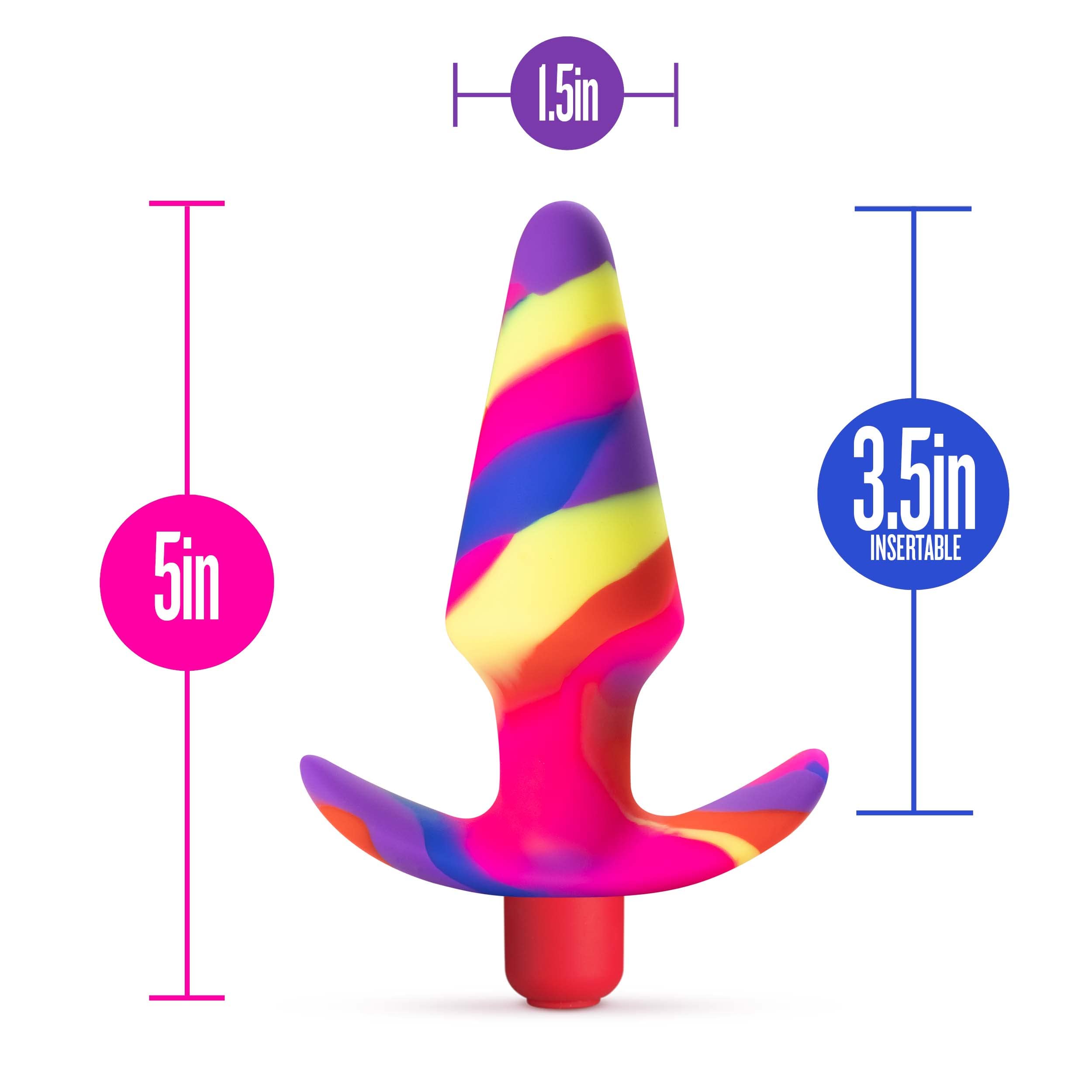 Blush Novelties Avant Free Spirit Vibrating Butt Plug - 5 Inch Vibrating Anal Plug, 10 Vibration Modes & 5 Speeds, Ipx7 Waterpro