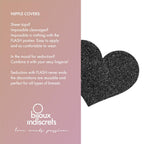 SB Bijoux giltter black Heart  Pastie