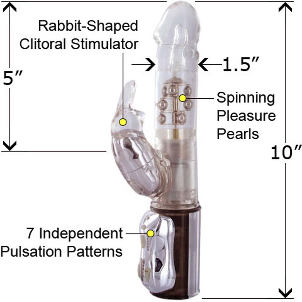 Pipedream 7Th Heaven Platinum Beaded Rabbit Vibrator