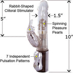 Pipedream 7Th Heaven Platinum Beaded Rabbit Vibrator