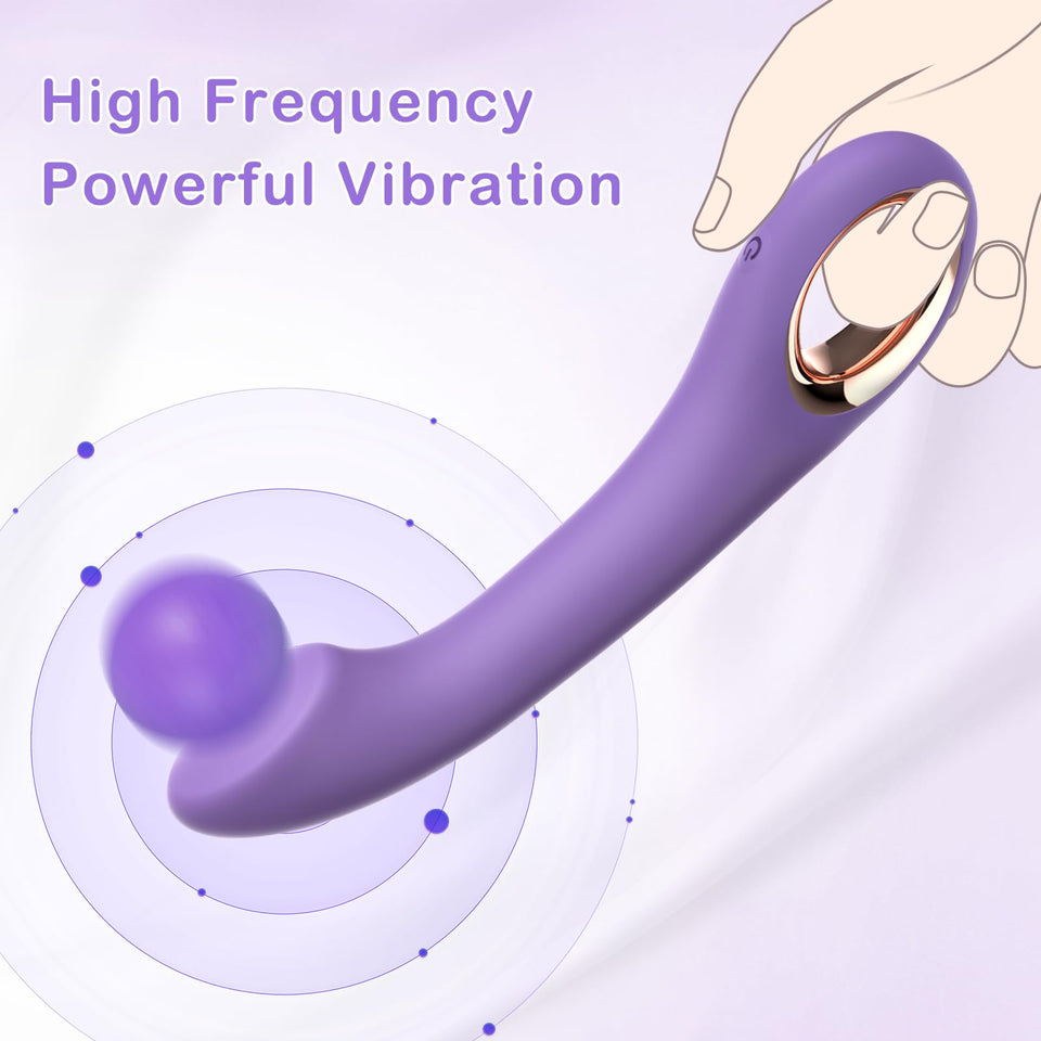 FBAUMSX G Spot Vibrator Sex Toys - Ergonomics Curved Clitoral G Spot Anal Stimulator Dildo, Adult Toys with 10 Powerful Vibratin
