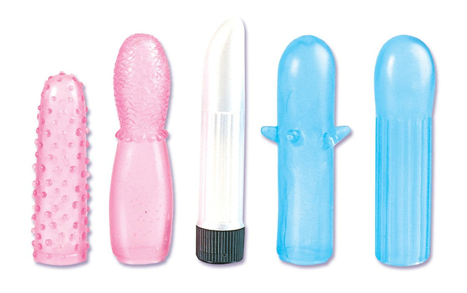California Exotics Pastel Pleasures Vibrator And Sleeves Kit