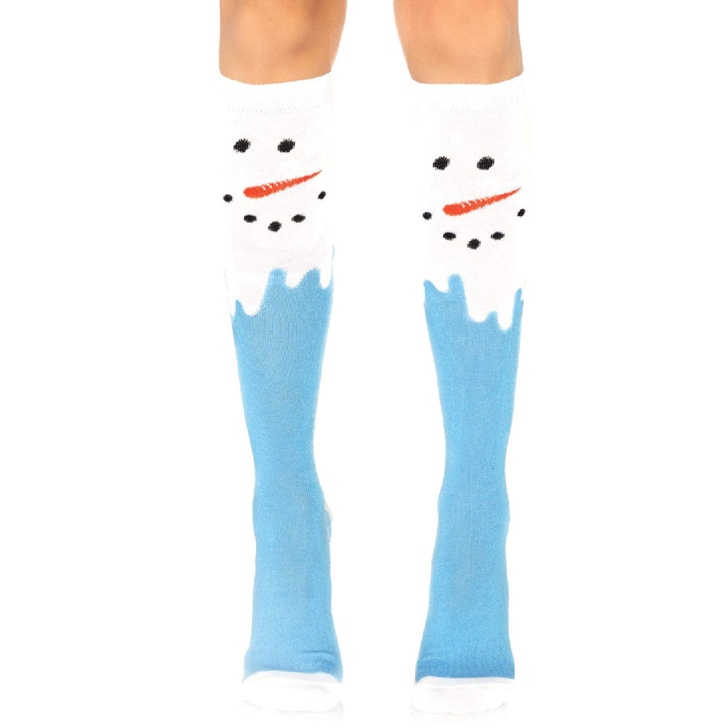 Leg Avenue Snow man knee high socks. Multicolor Color