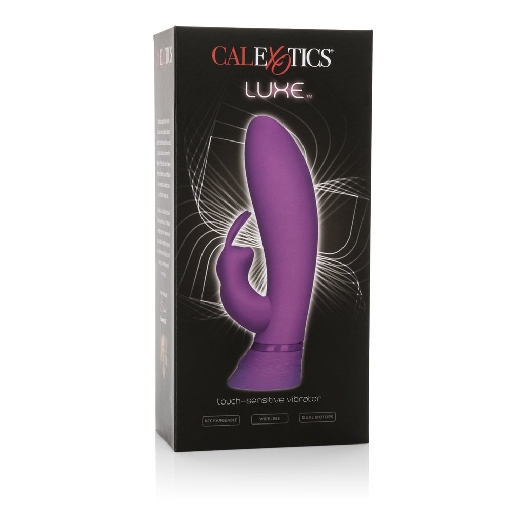 Calexotics Luxe Touch Sensitive Rabbit - Rechargeable Waterproof Vibrator Toys For Couples - Adult Sex Clitoral G Spot Massager