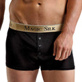 Magic Silk Button Short, Black, Small