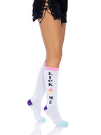 Lick Me Knee Socks. - O/S / Multicolor