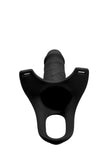 Hollow Silicone Dildo Strap-On - Black