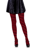 Plus Size Striped Tights Plus