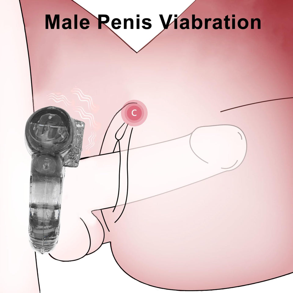 Cock Ring Vibrating Penis Ring Vibrator Silicone G-spot Stimulating Clitoral Stimulator Penis Erection Enhance Sex Product Adult