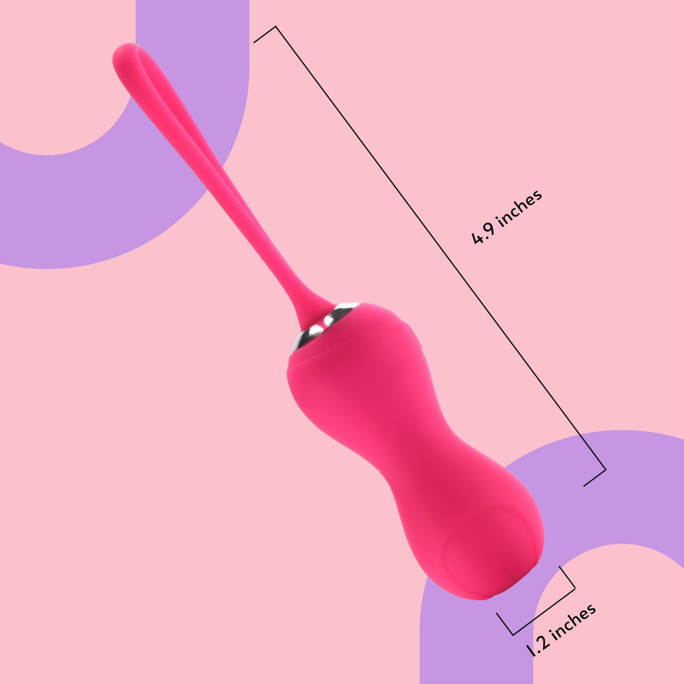 Sweet Vibrations Ball Vibrator with Remote Control - Wireless Vibrating Egg - G-Spot Stimulator, Body-Safe Materials - for Adult