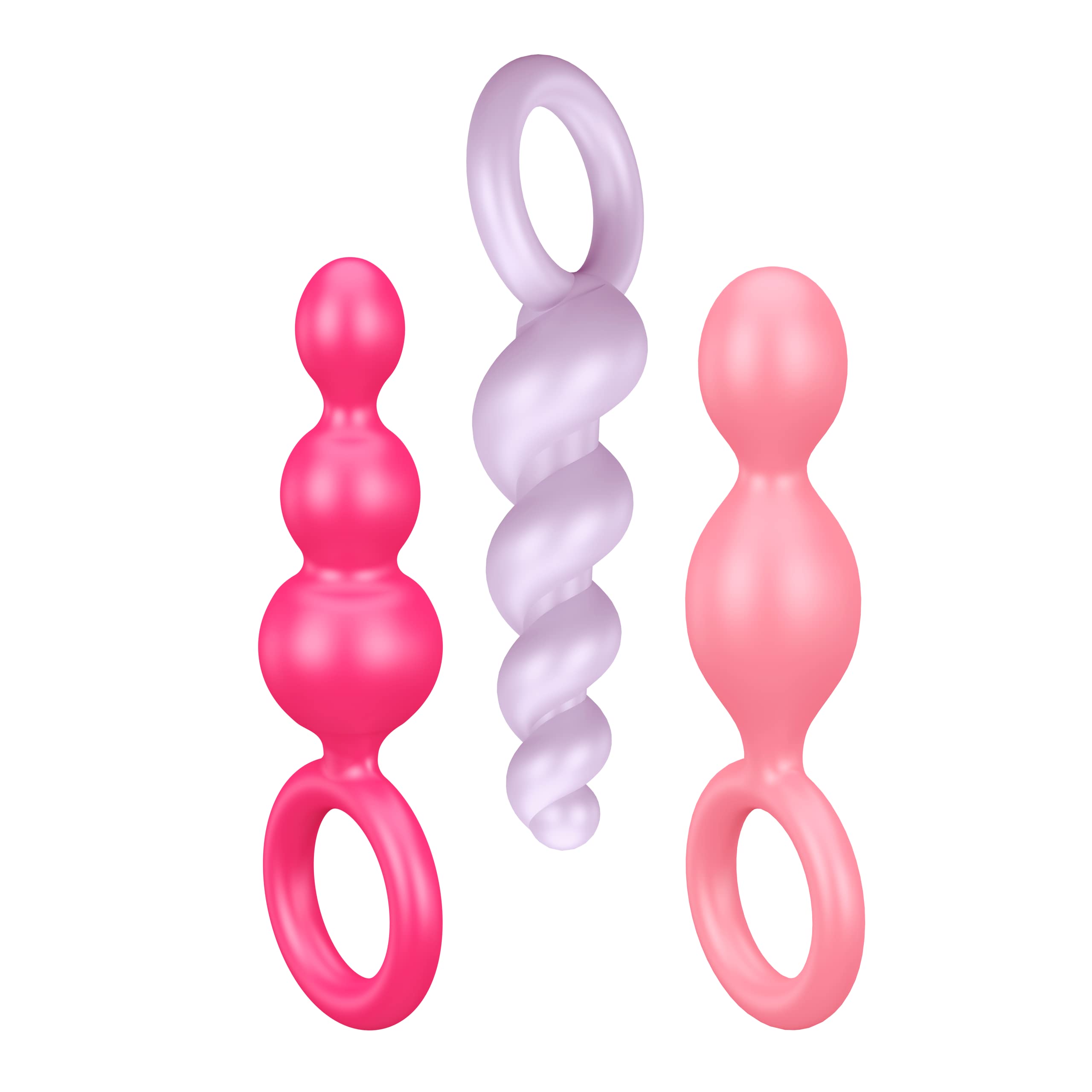 Satisfyer Booty Call Plugs | 3-Piece Silicone Plug Set | 13.5-14 Cm | Waterproof (Ipx7) | Skin-Friendly Silicone | Sex Toy For B