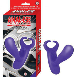 (Wd) Anal-Ese Collection Remot Control Heat Up P Spot & Ball Stimulator Purple