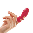 Finger Vibrator Mini Sex Toy for Women - G Spot Vibrator Nipple Clitoral Stimulator with 5 Vibrations - Quiet Pocket Vibrator Ad