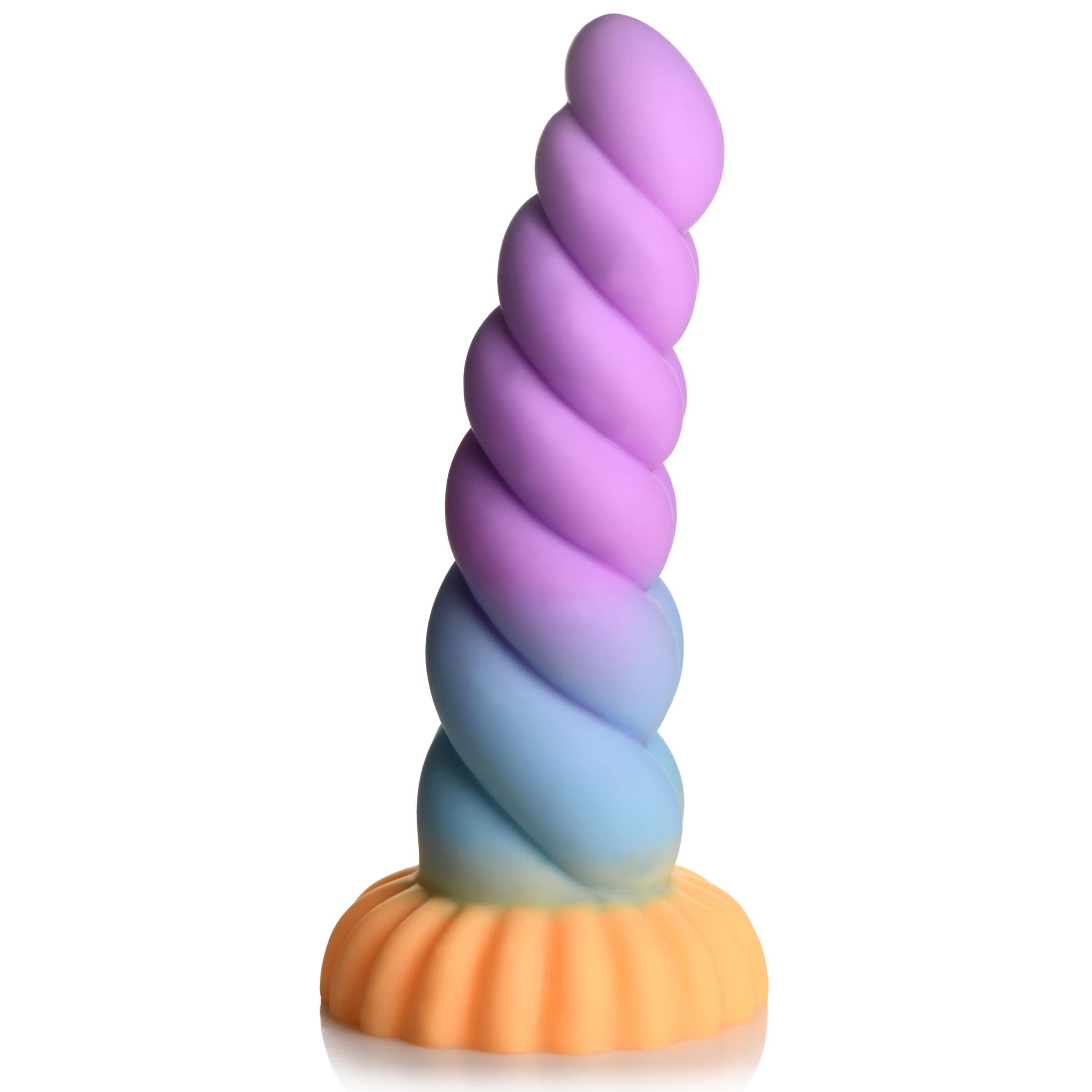 CREATURE COCKS Mystique Silicone Unicorn Dildo Adult Sex Toy. Sex Harness Compatible and Hands-Free Suction Cup Dildo for Women,
