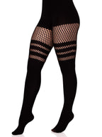 Seamless opaque faux thigh hig