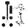 BDSM Adult Toys Bondage Kit - UTIMI Neck to Wrist Behind Back Collar Restraints with Handcuffs Ankle Cuffs Blindfold Restraint B