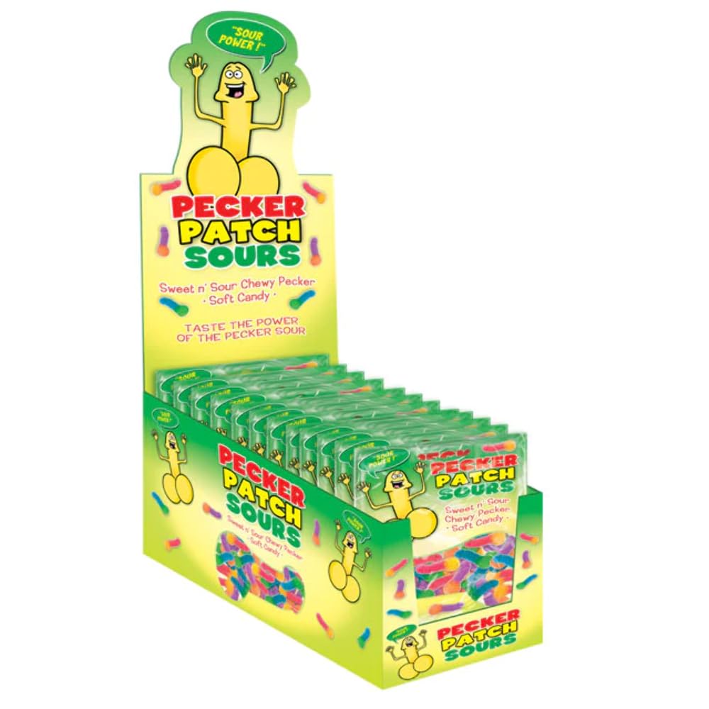 Pecker Patch Sour Gummies - 12 Piece Display