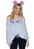 2 Pc Mouse Poncho, Includes Mo - O/S / Grey