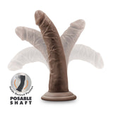 Dr. Skin Plus 7In Posable Dildo Chocolat