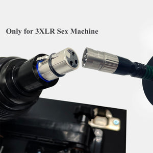 TenFruit 3XLR Connector to 3.86 '' Suction Cup with Spring 3 Prongs Sex Machine Attachment to Universal Dildo Masturbator Holder