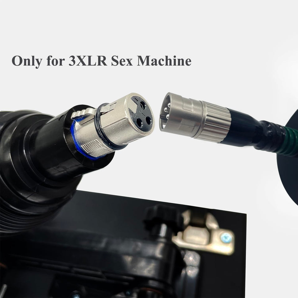 TenFruit 3XLR Connector to 3.86 '' Suction Cup with Spring 3 Prongs Sex Machine Attachment to Universal Dildo Masturbator Holder