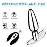 XYVYNZ Vibrating Butt Plug Anal Vibrator with Remote Control and 10 Vibration Modes and Flared Base Wearable Vibrator Prostate M