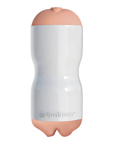 Pipedream Extreme Toyz Tight Grip Pussy And Mouth Masturbator, White, 1 Pound
