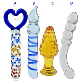 Rbenxia 7 Types Set Crystal Glass Anal Plug New Top Unique Design Sex Toy Adult Products Crystal Glass SM G-spot Pleasure Anal B