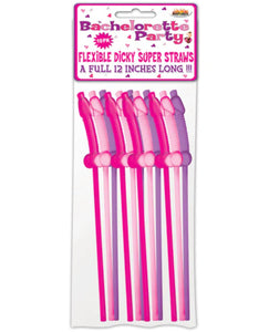 Bachelorette Party Flexy Super Straw 10Pc