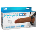 Fantasy X-Tensions Elite 6In Silicone Hollow Strap-On Dual Density - Brown