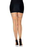 Spandex Cuban Heel Backseam Stockings