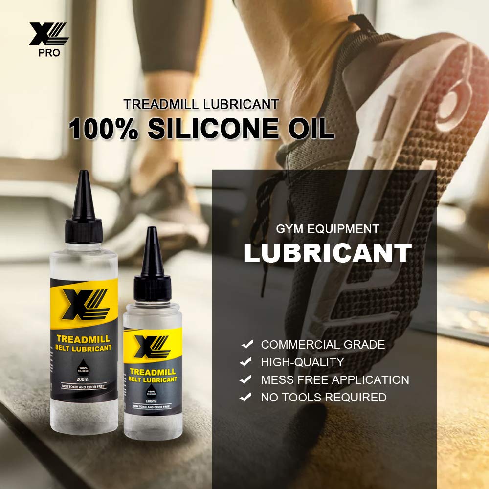 XL premium Silicone Oil Lubricant for Treadmill Belt 500 ML with Free Dispenser Bottle and Easy Applicator