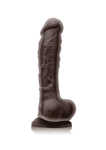 Colours - Dual Density - 8'' Dildo - Dark Brown
