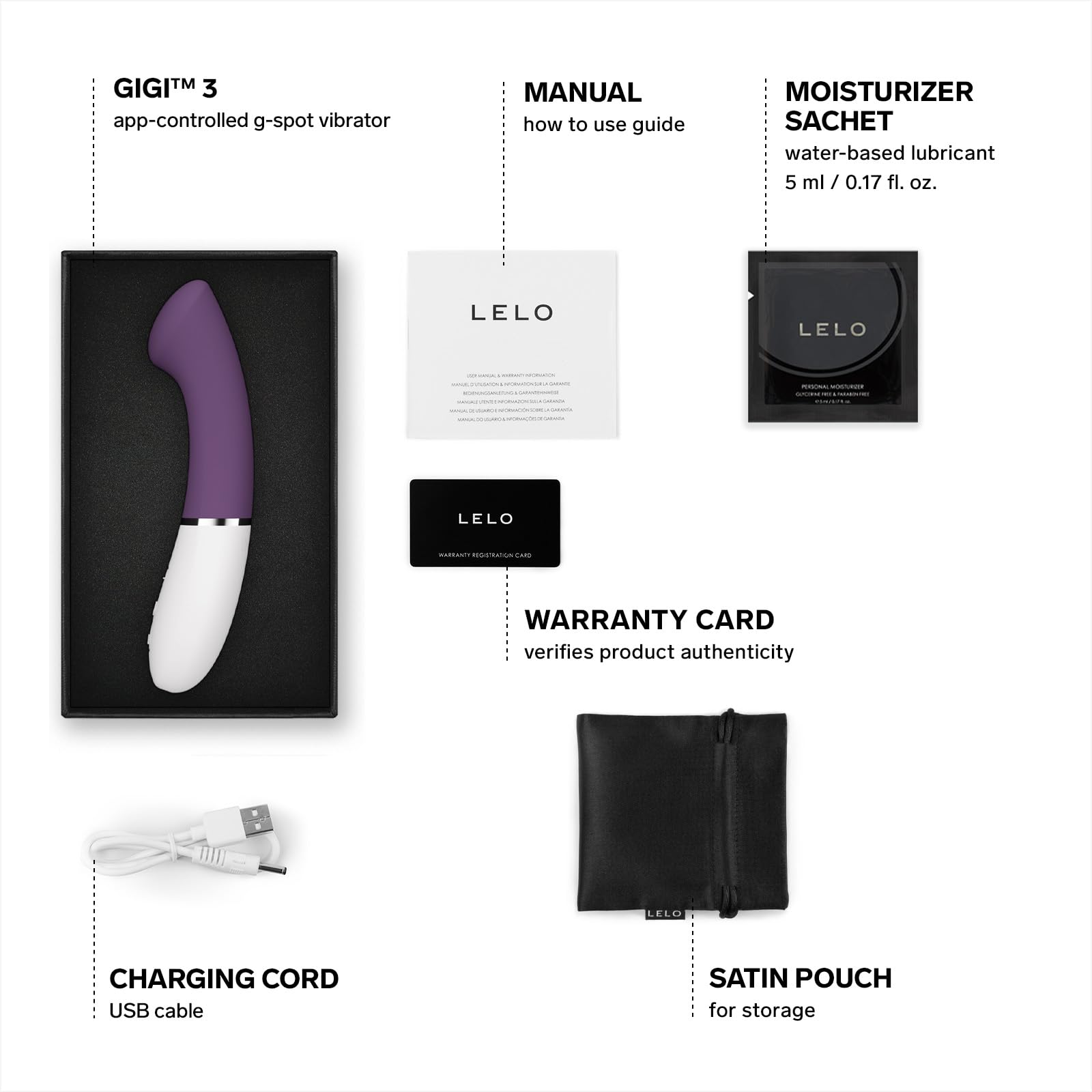 Lelo Gigi 3 App G-Spot Vibrator Plum