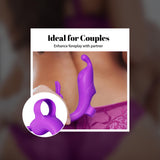 Finger Vibrator Sex Toys for Couples - Clitoris & G Spot Stimulation Adult Toy for Women, 10 Patterns Mini Female Sexual Pleasur