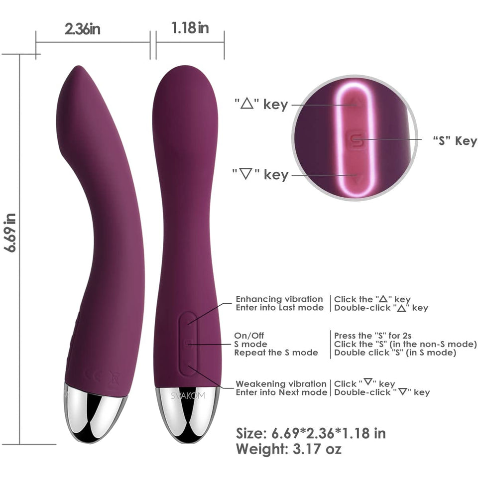 SVAKOM G Spot Vibe Dildo Vibrator with 25 Playful Vibration Pattern, Clitoral Stimulator for Women Couple Adult Sex Toys & Forep